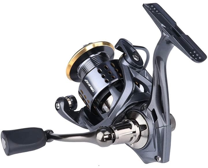 スピニングリール ギア比5.2:1 最大ドラグ力15Kg 強力な耐腐食性高速金属