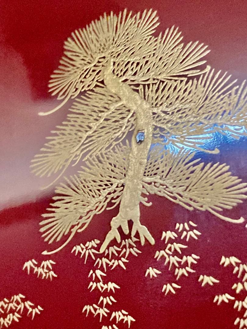 平安象彦 海濱松蒔絵 写真帖 ◇共箱 布 栞 アルバム