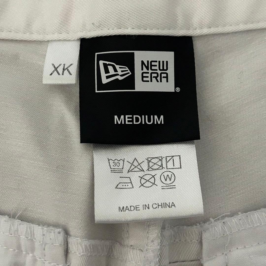 NEW ERA ゴルフ ストレッチパンツ ホワイト サイズM ニューエラ 刺繍