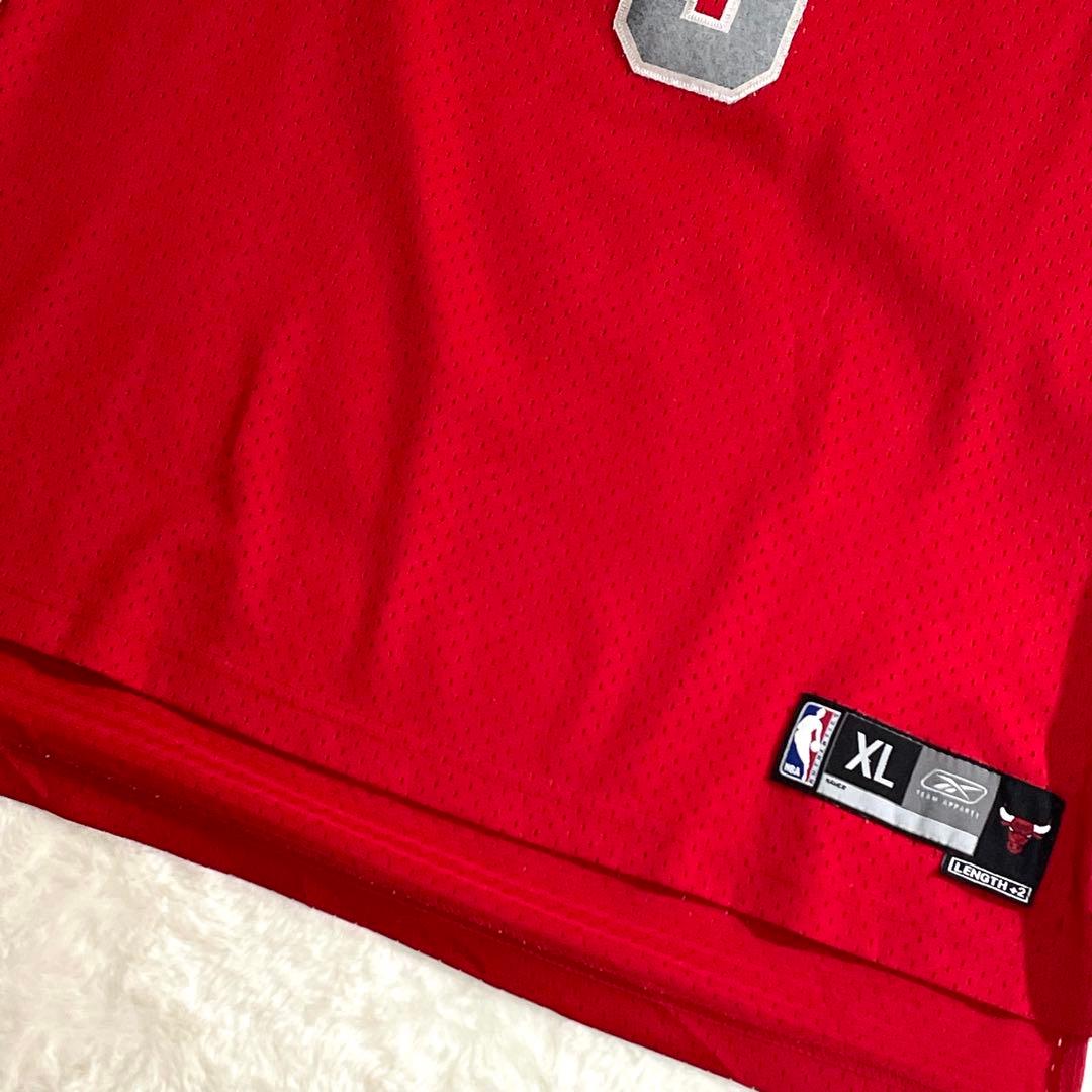 【希少】　ルオル・デン　シカゴ・ブルズ　ユニフォーム　Reebok製　赤　XL