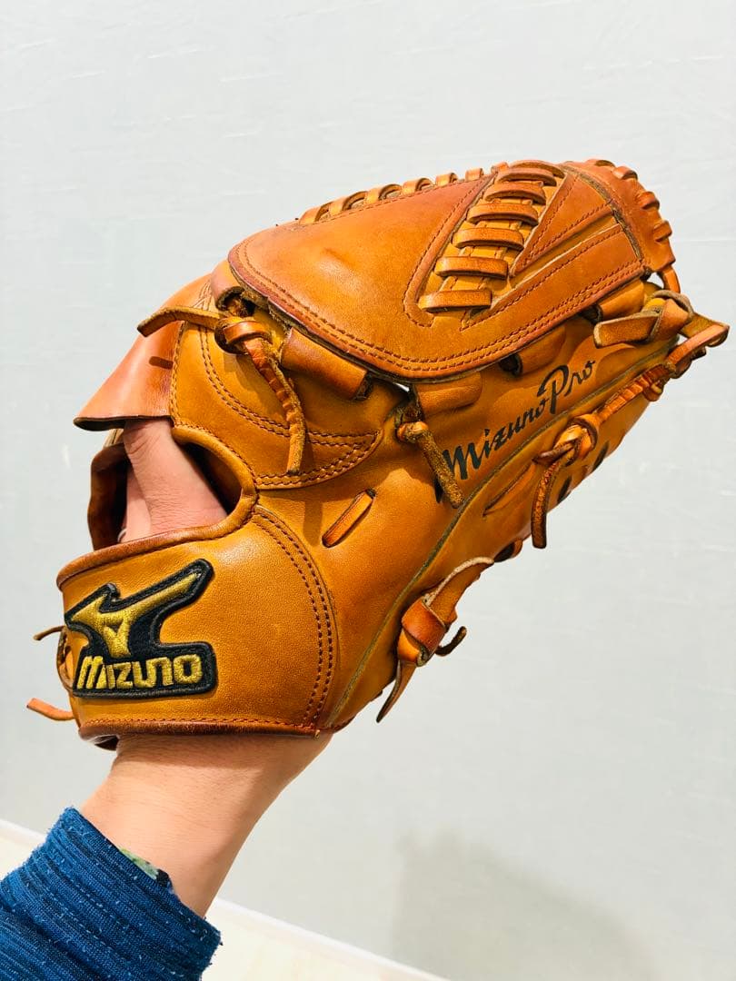 ミズノプロ MIZUNO Pro 最高級 極美品 硬式 投手用 旧ロゴ 廃盤レア
