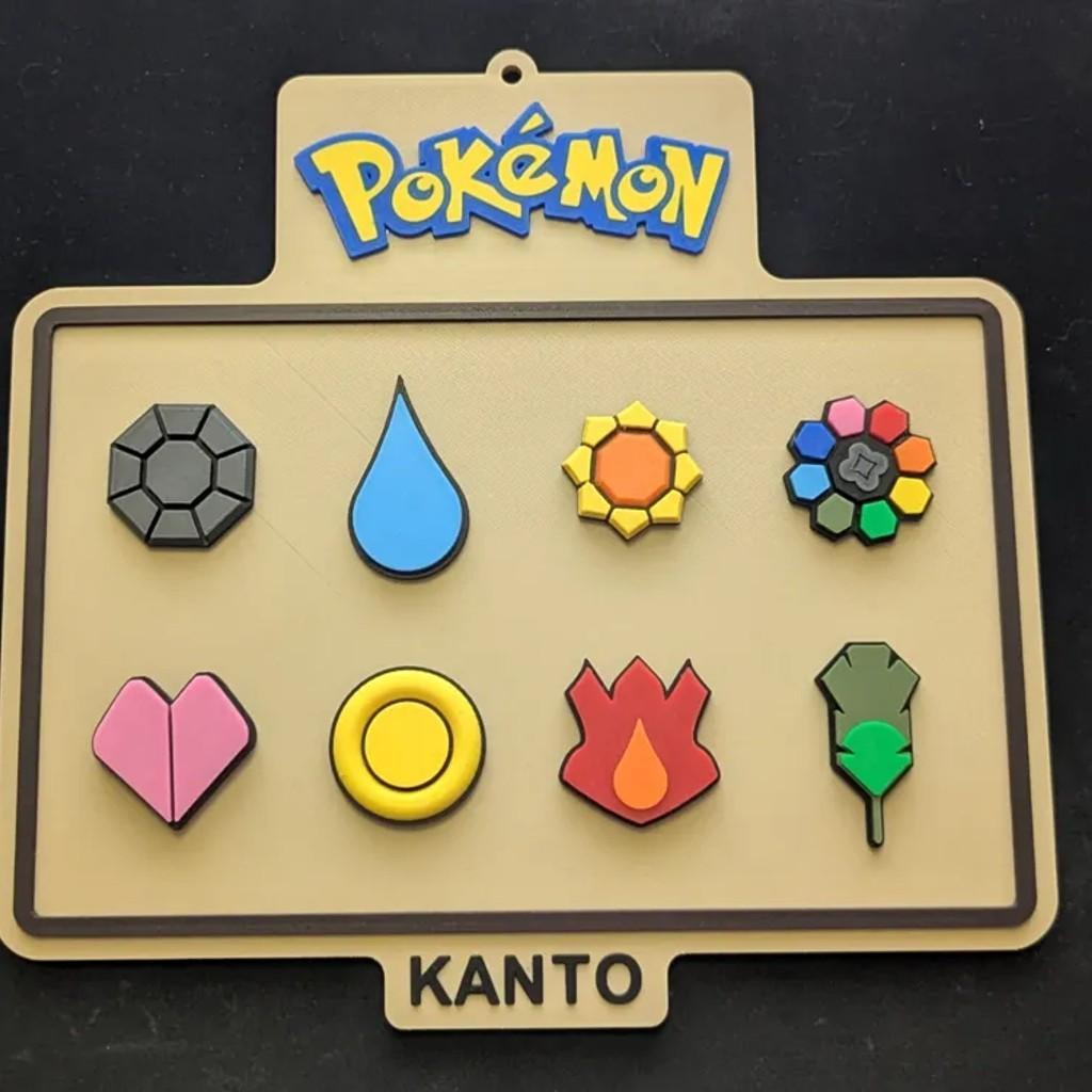 ポケモン カントー地方 ジムバッジ ディスプレイボード