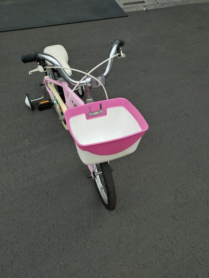 bambino 幼児用自転車 ピンク バスケット付き　　さいたま市引き取りのみ