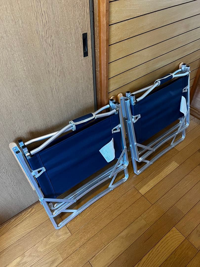 Coleman コンパクトフォールディングチェア ネイビー 2脚セット