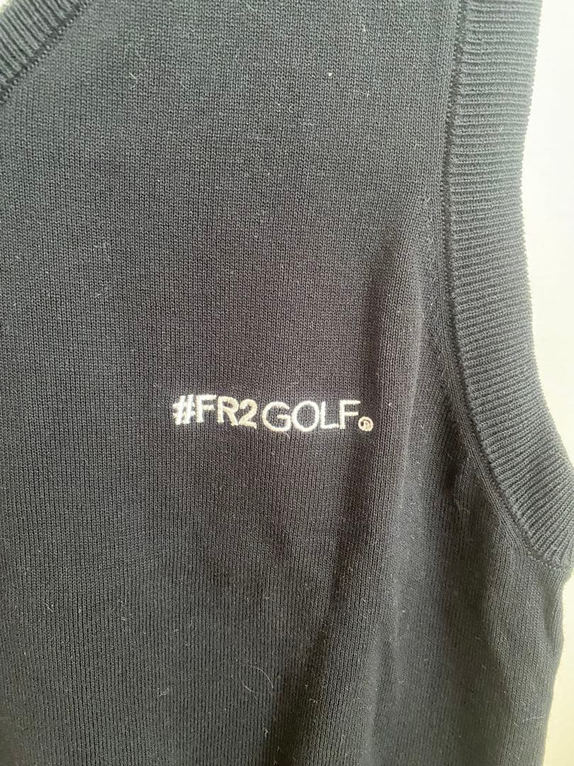 FR2GOLF 薄手ニットベスト　ゴルフウェア