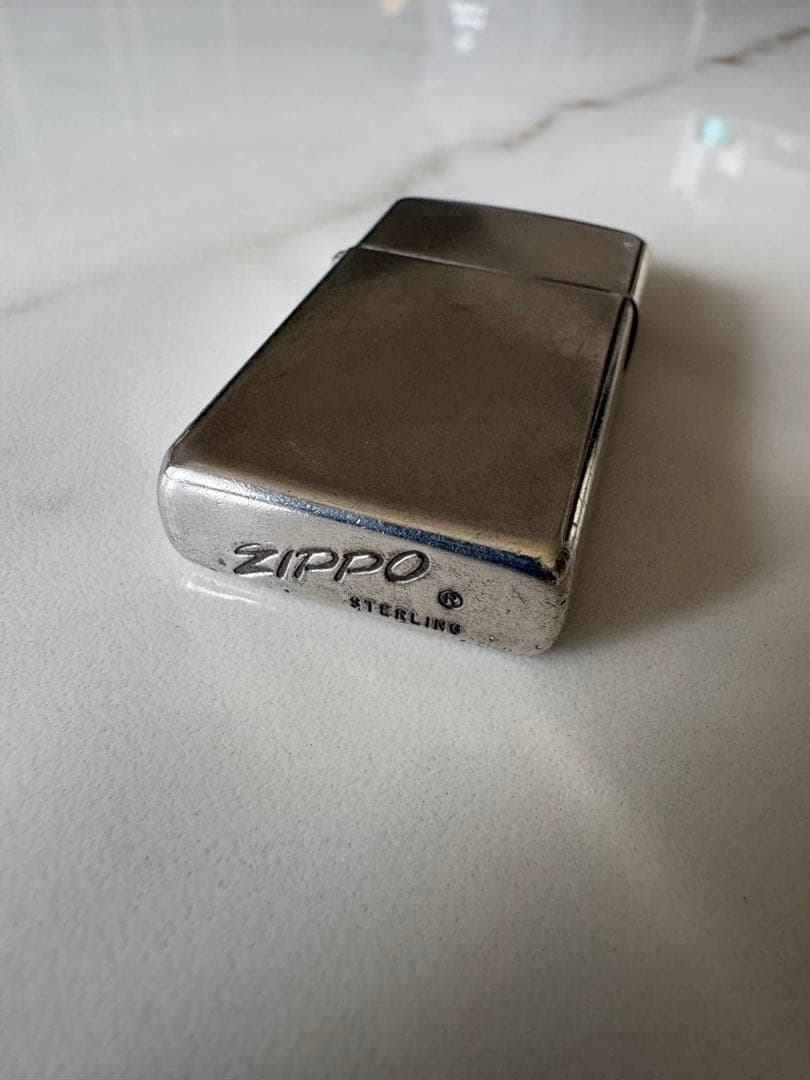 ZIPPO スターリングシルバー 純銀 　　　ヴィンテージ USA製 元箱付き
