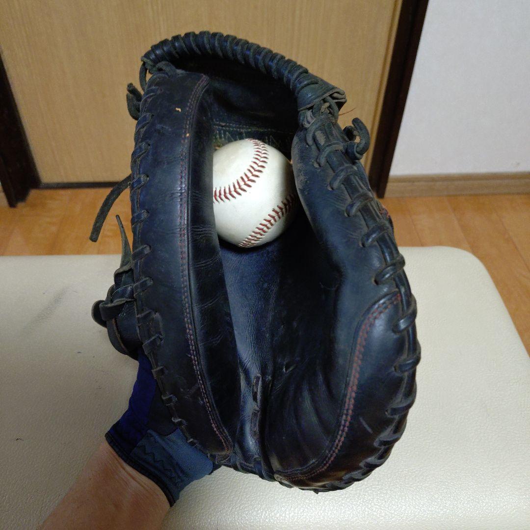 ミズノプロオーダー　一般硬式用キャッチャーミット　補修あり
